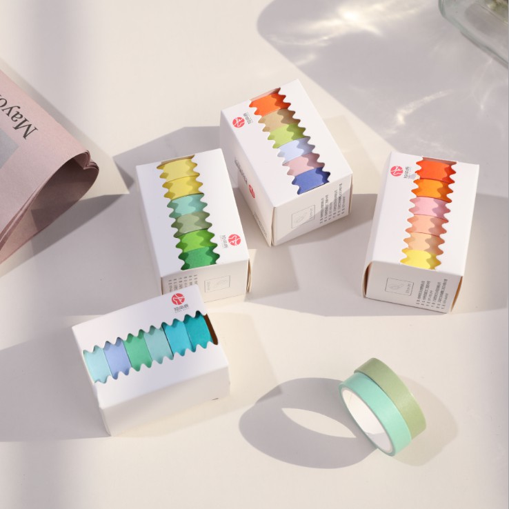 

Washi Tape Macarons set of 6pcs / Masking Tape / Selotip Jepang Diary Dekorasi DIY Scrapbooking