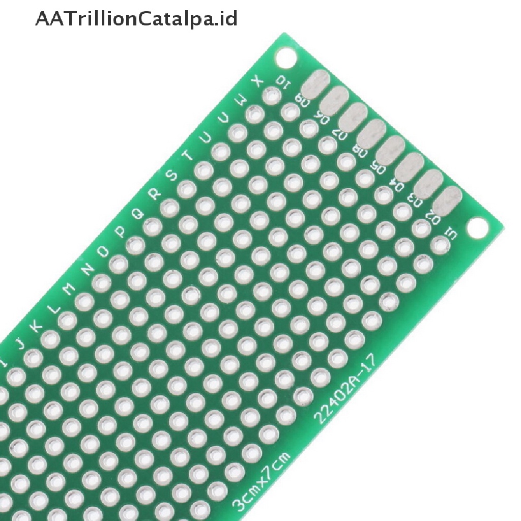 Aatrillioncatalpa 5PCS Prototipe PCB Universal Dua Sisi Ukuran 3x7cm 30mm X 70mm