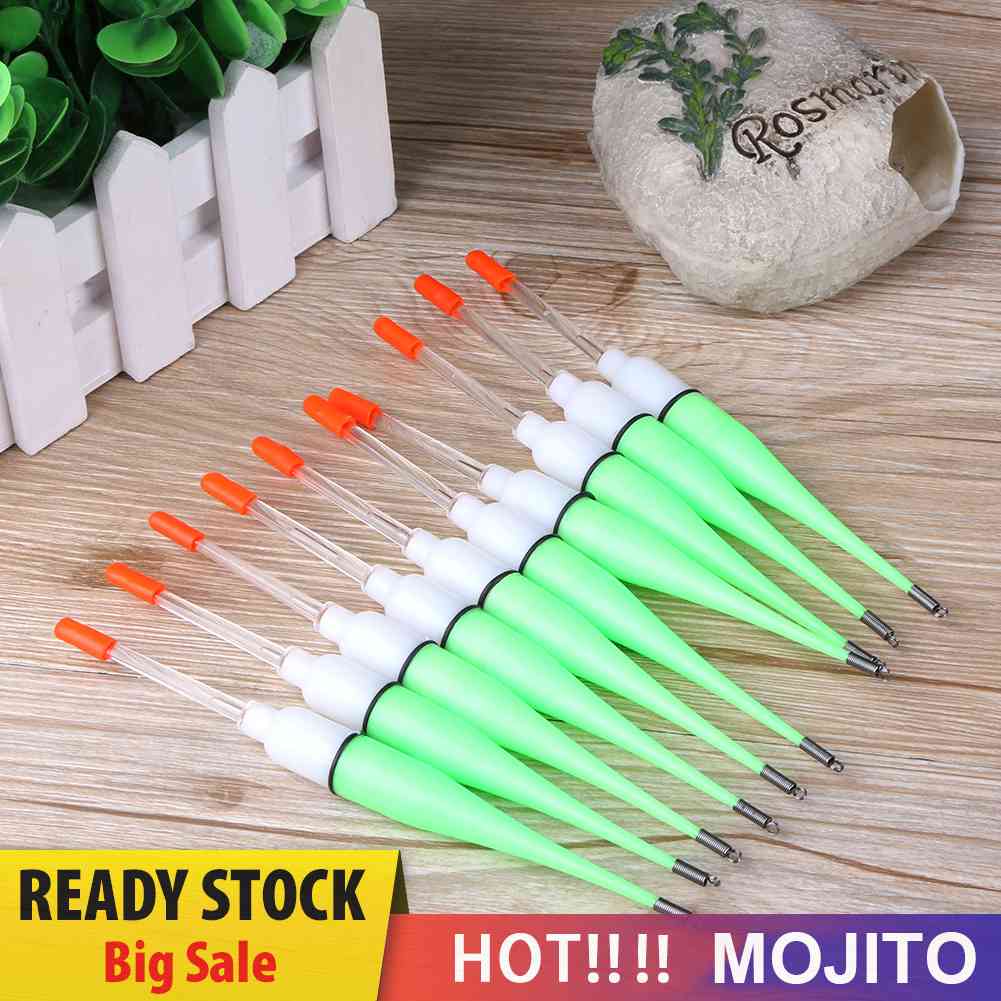 10Pcs Pelampung Pancing Luminous Bahan Plastik Untuk Memancing Malam Hari