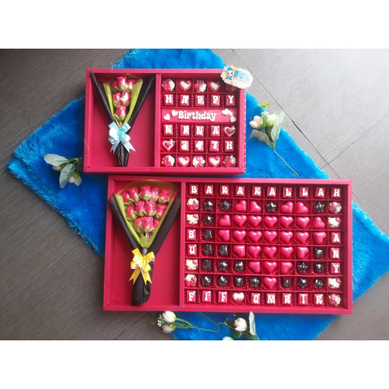 

coklat ucapan buket besar