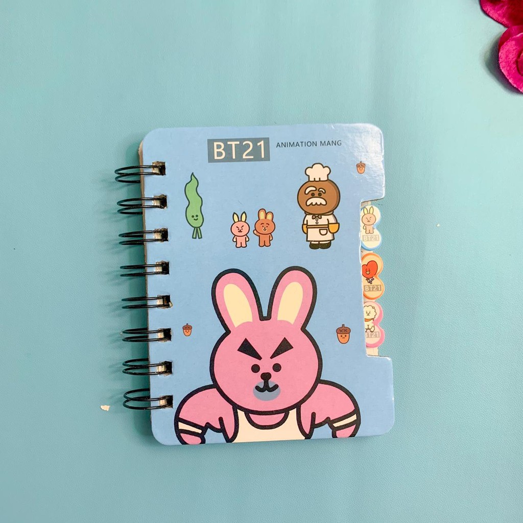 JG -  NOTEBOOK - BT21 - BUKU TULIS BTS - ANAK LUCU BANGTANBOYS IMPORT