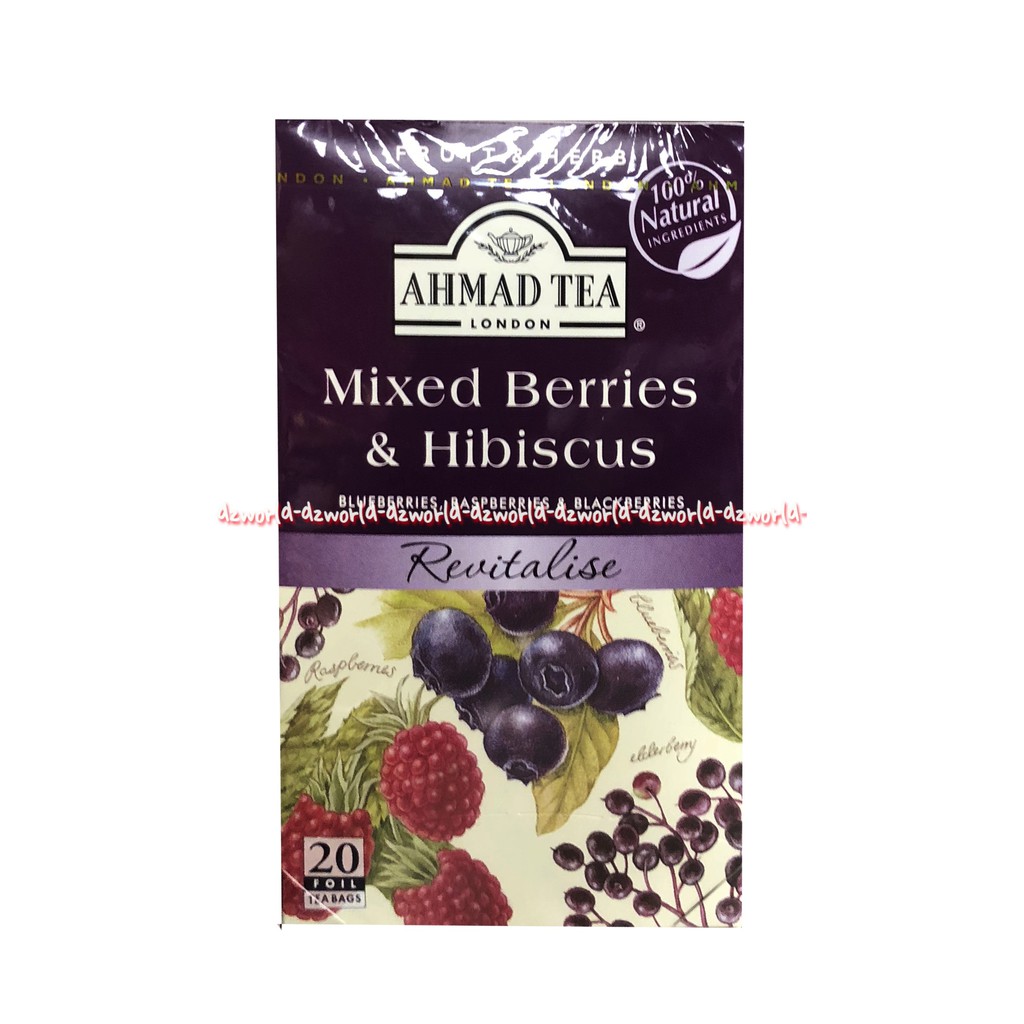 Ahmad Tea Mixed Berries Hibiscus Revitalis Teh Ahmad 20 Sachet Teh Buah Berry Ahmadtea Mix Berri