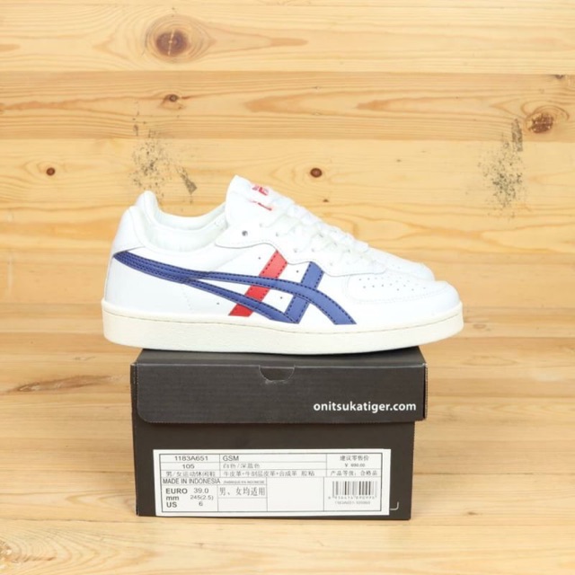 Onitsuka tiger gsm white blue red