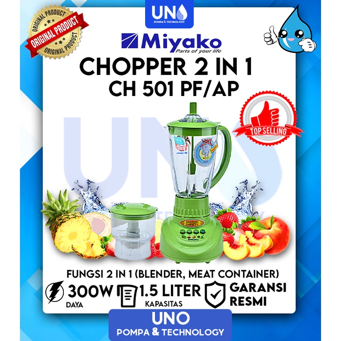 Chopper Blender Plastik Anti Pecah 1,5 Liter Miyako CH-501 / CH 501 / CH501 PF/AP-0