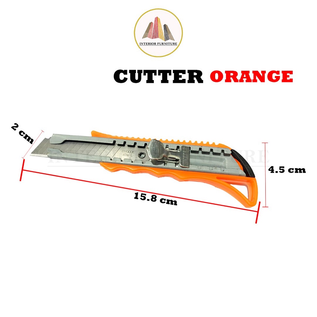 Pisau Cutter Besar / Cutter Pemotong Kertas Besar L-500 &amp; Isi Cutter Besar L150 (isi 10 pcs)