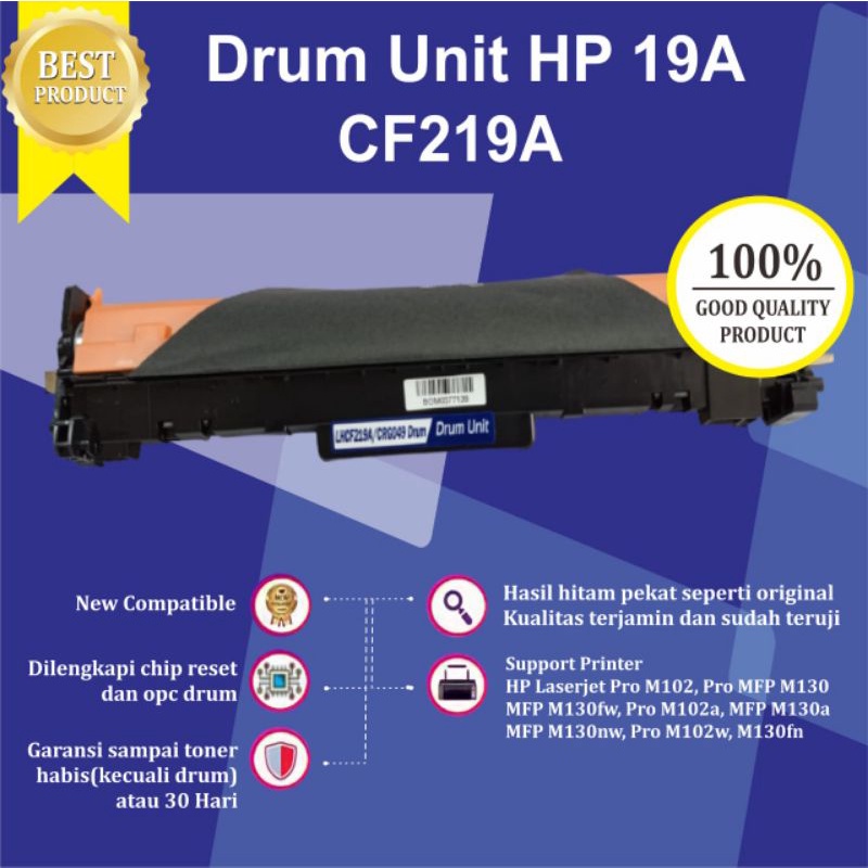 Drum Kit Unit Compatible HP 19A CF219A 17A CF217A Printer M102a M130nw