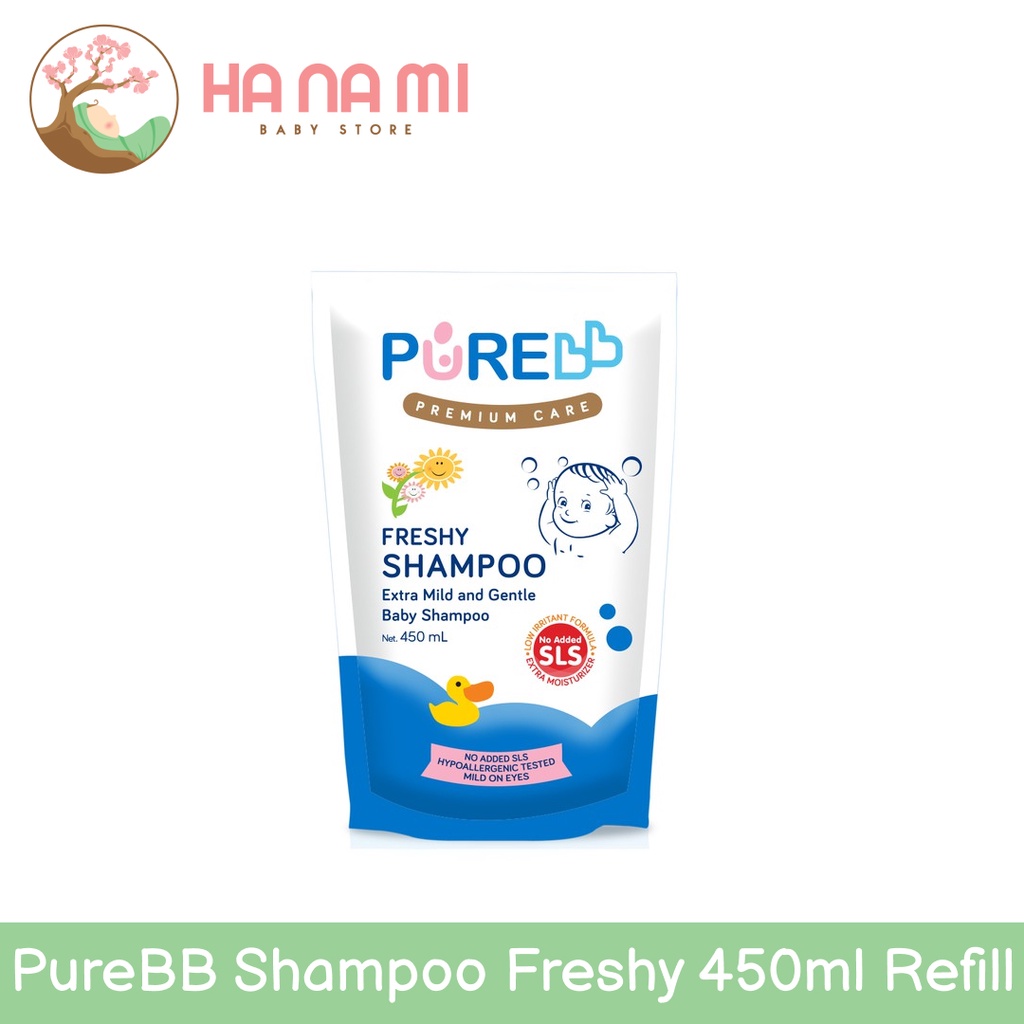 Purebb Shampoo Freshy / Fruity 450ml Refill - Shampoo Anak