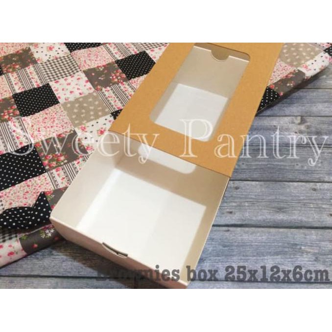 

Dus kue / Box kue/ Kemasan kue brownies/ box brownies 25x12cm