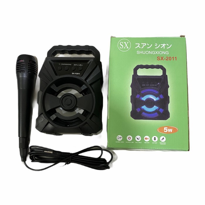 Speaker Bluetooth Portable SX-Y2011 FREE Microphone Karaoke