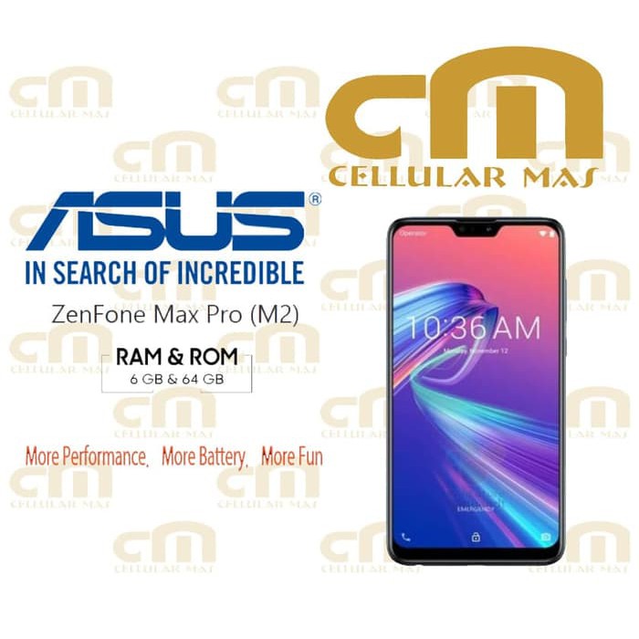 Asus Zenfone Max Pro M2 ZB631KL 6 64 RAM 6GB ROM 64GB GARANSI RESMI - Biru