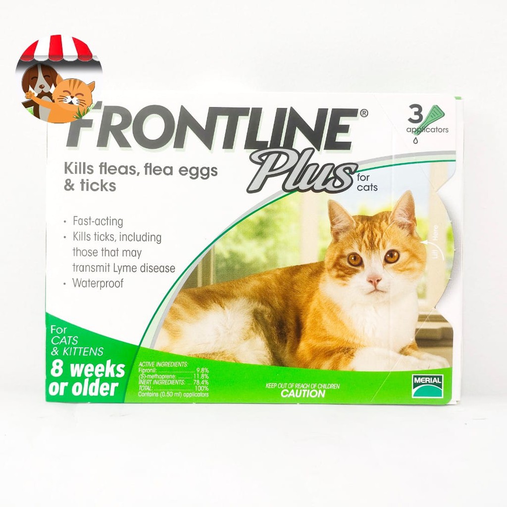 Obat kutu Kucing - Frontline Plus Cat untuk 8 weeks or older (1 Pipet)