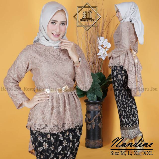 SETELAN KEBAYA /KEBAYA BROKAT /SETELAN BROKAT / KEBAYA MODERN / KEBAYA WISUDA /KEBAYA PINGUIN /-3