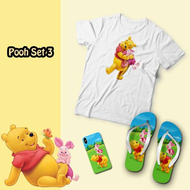 Pooh Gift Kaos dan Sandal