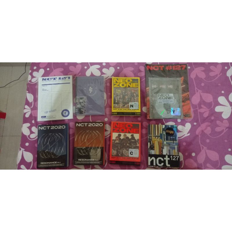 album nct n ver, c ver, t ver, resonance pt 1 past, future, super human, diary sg2020, notebook b2s