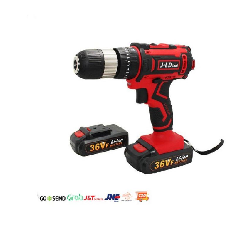 Cordless drill JLD 36V Mesin Bor baterai bor beton JLD set
