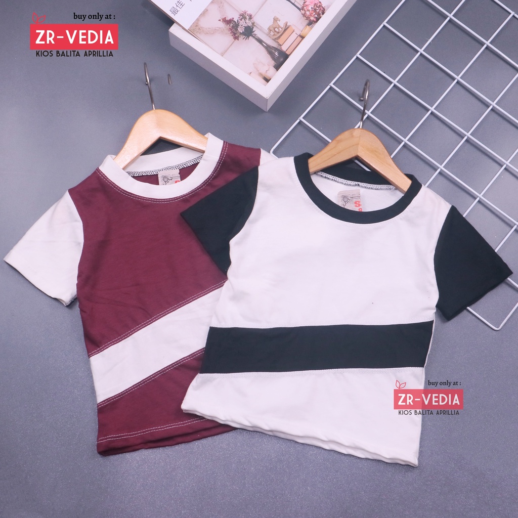 Kaos &amp; Setelan Azriel uk Bayi uk 6-18 Bulan /Baju Harian Anak Bahan Kaos Adem Laki Laki Import Polos