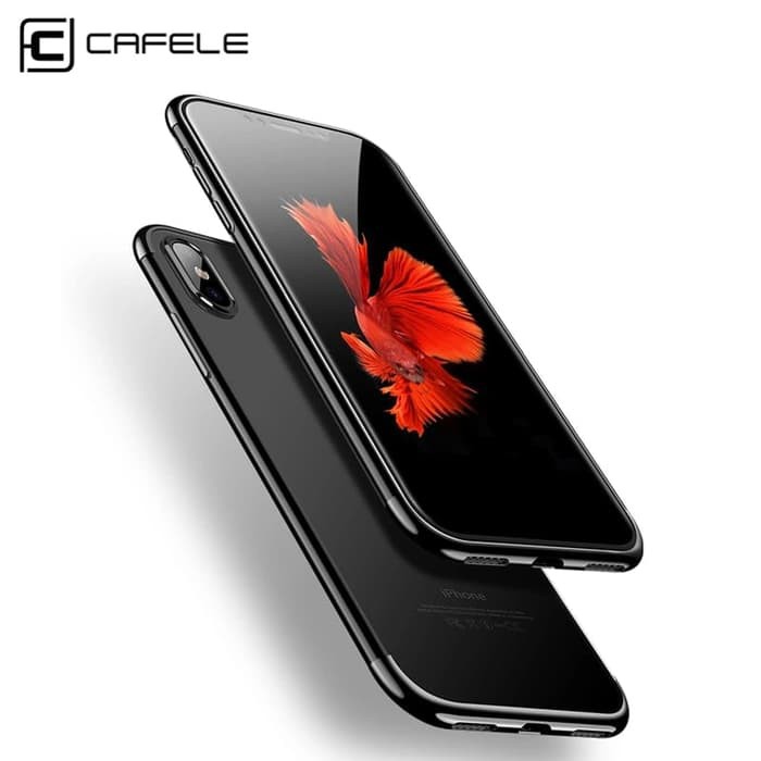 CAFELE Soft Case Plating Luxury Case Iphone X Case iPhone X - Hitam