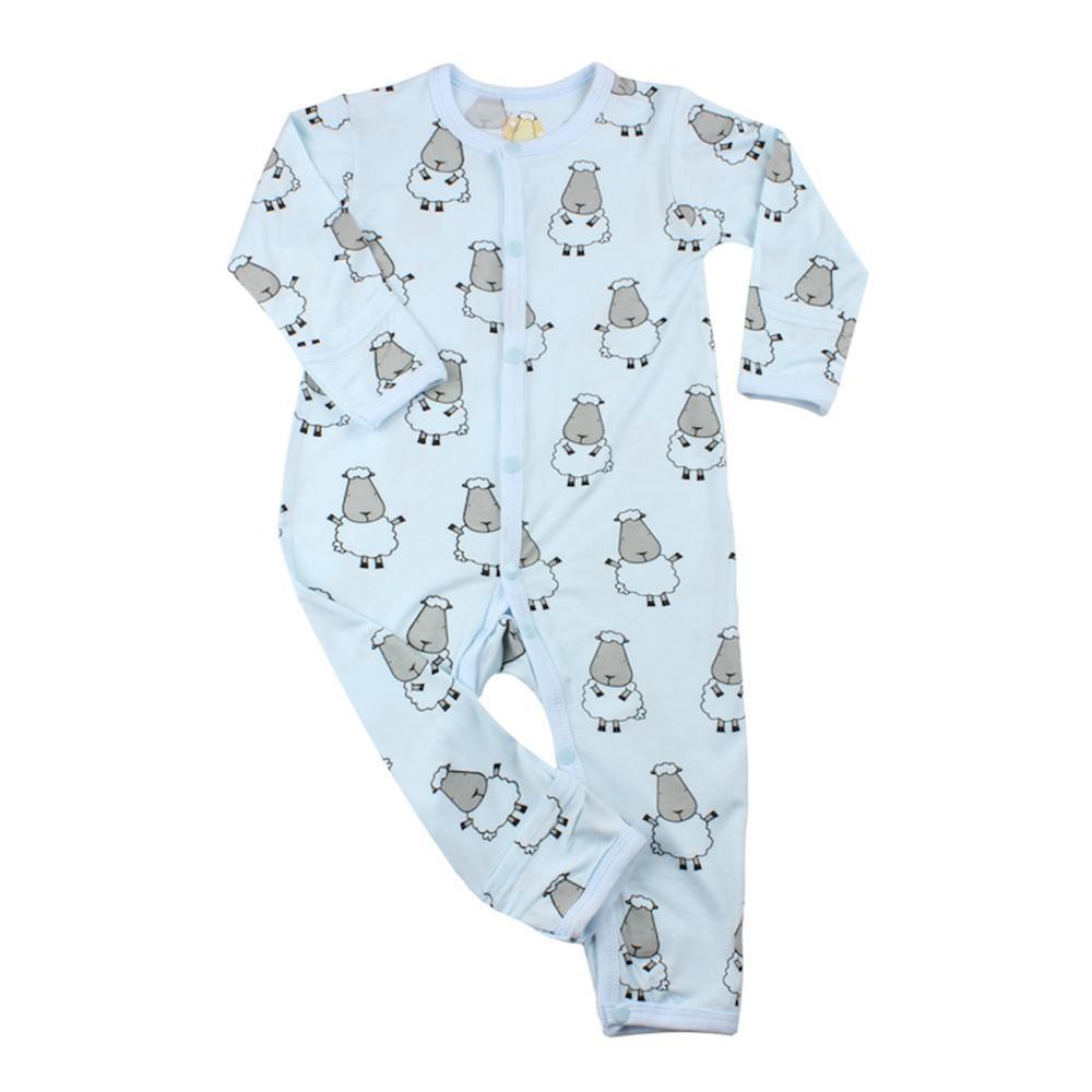 BaabaaSheeps Romper Blue Big Sheep Romper Baju Bayi