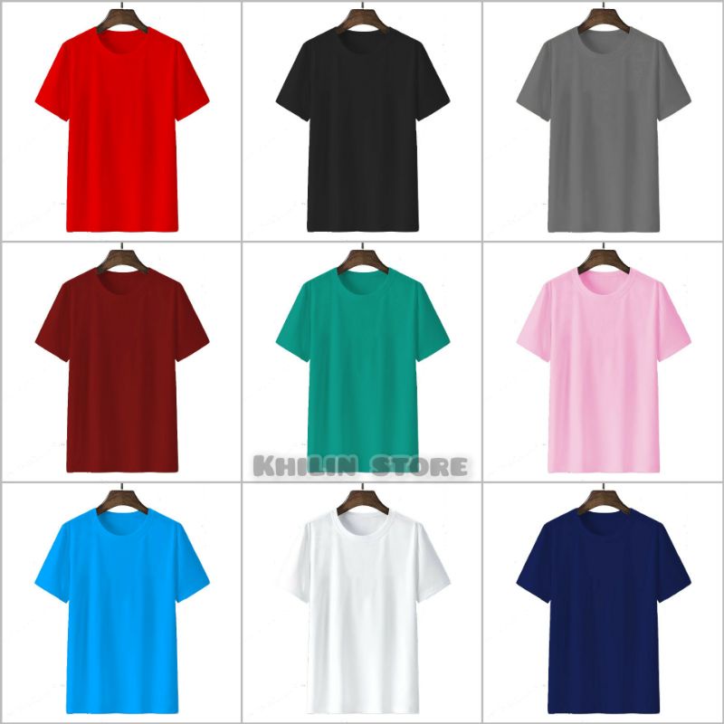 Kaos Polos Pria Wanita dewasa baju oblong pria wanita kaos polos lengan pendek distro katun