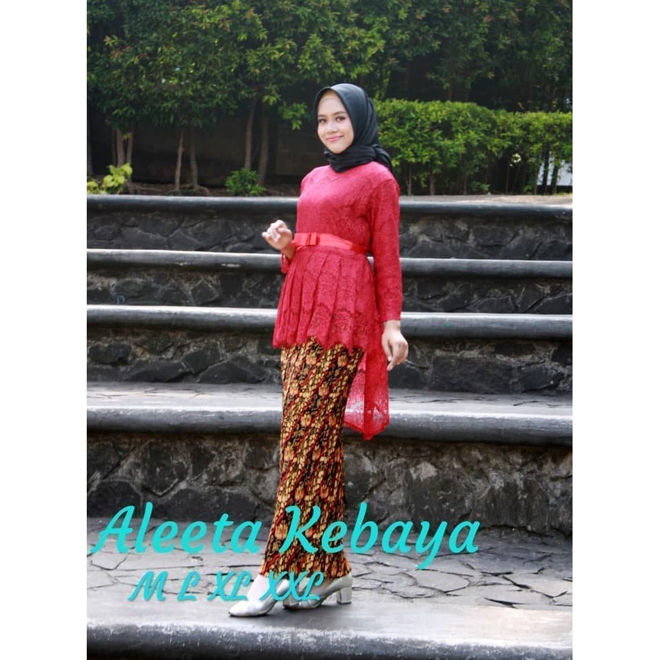 Kebaya Brukat Aurora Modern Trendy Kekinian