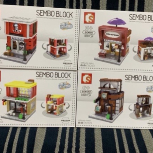 Sembo Block SD 6010 KFC SD6011 Haagendazs SD 6012 McD SD 6013 Starbuck