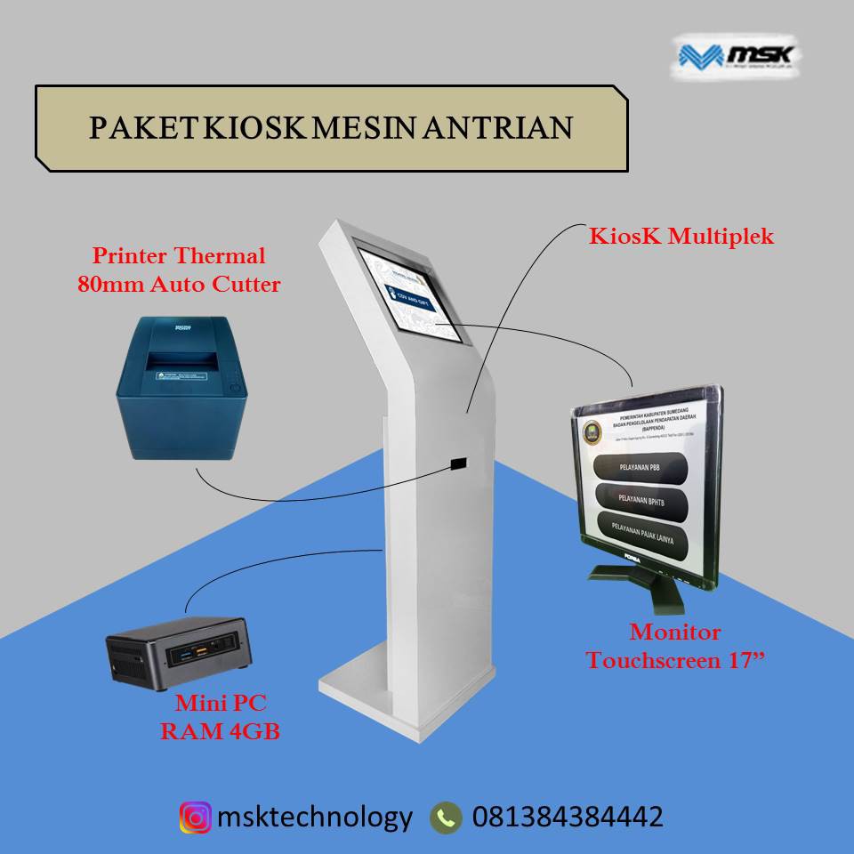 Paket KiosK Mesin Antrian