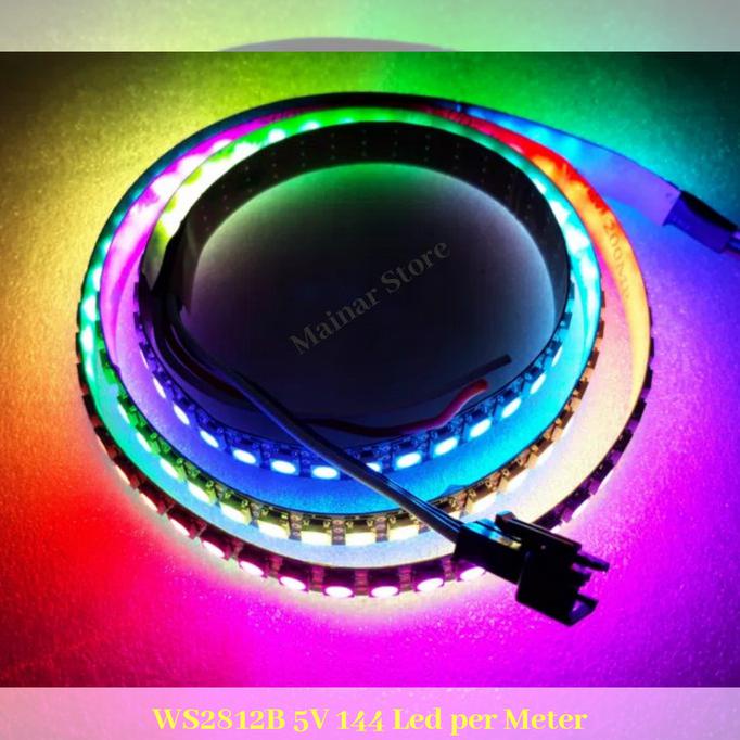 SEDIA RGB Smart LED Strip IP30 WS2812B WS2812b 144 mata permeter (1meter)