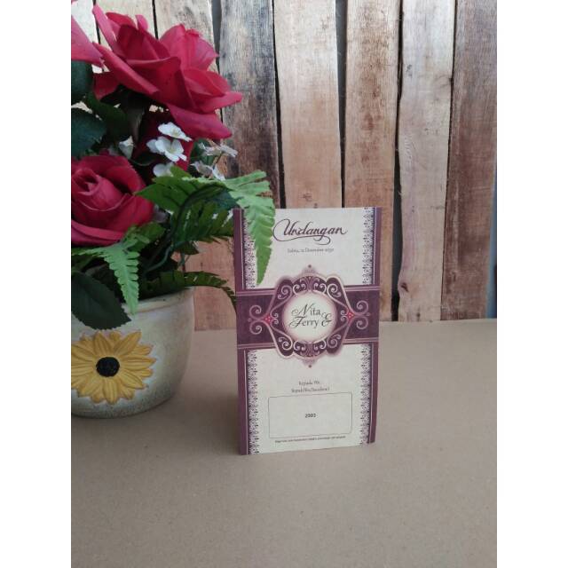 100 set Undangan Nikah erba 2503 / 88203