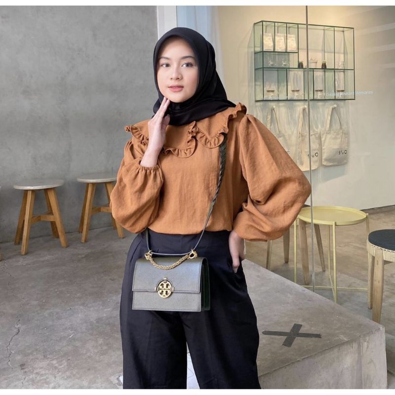 Dewia Blouse Crinkle Premium Atasan Wanita