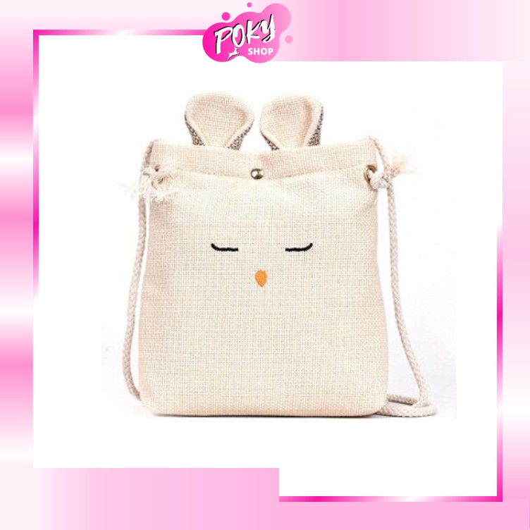 POKY - TAS KELINCI - BISA COD - SLING BAG WANITATAS EMOTICON