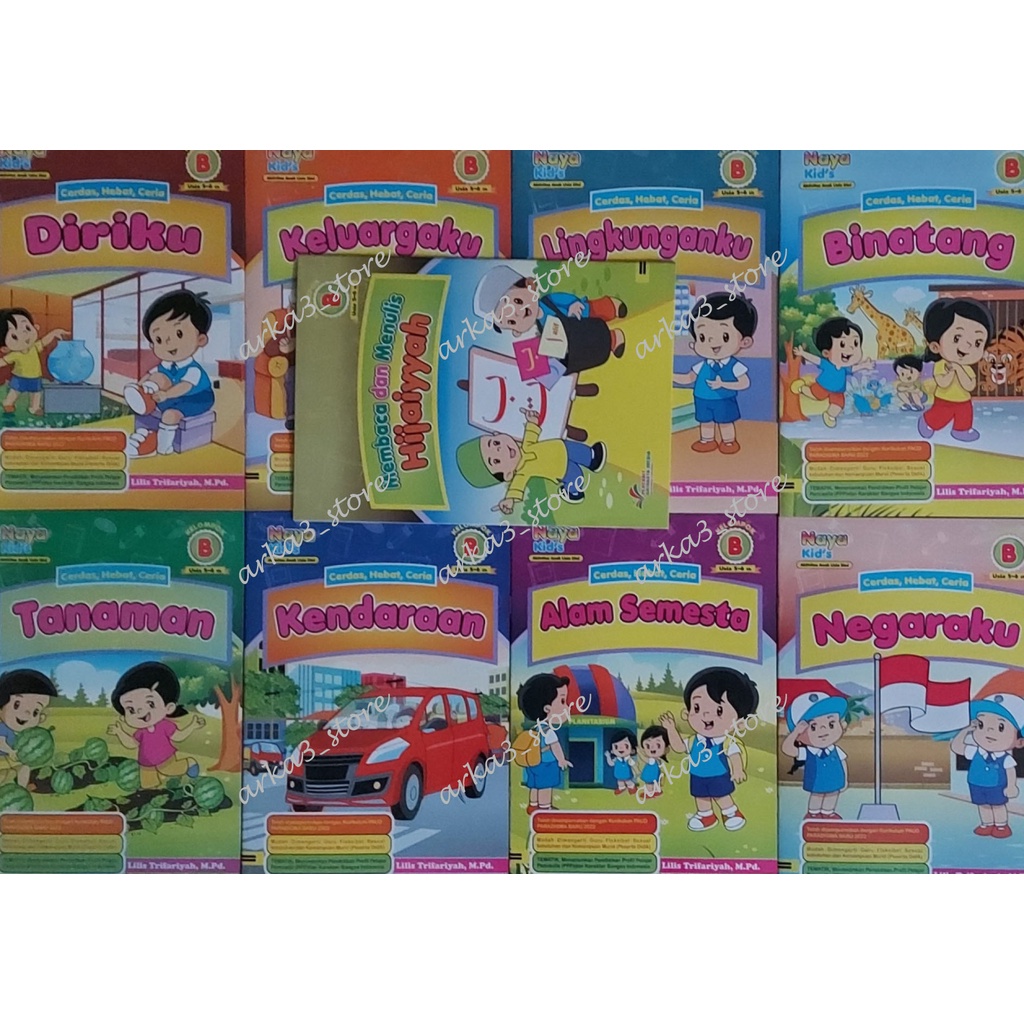 Buku PAUD / TK B - Paket Tematik Usia 5-6 (Semester 1 & 2)