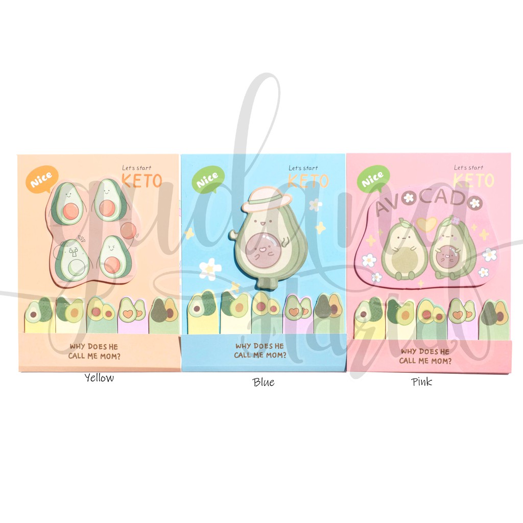 

GCC Sticky Notes Avocado Keto Notes Buah Alpukat Agenda Memo Lucu DIY Scrapbook 301505