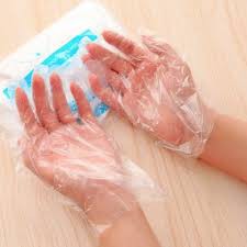 Sarung Tangan Plastik 100pcs pack Plastik DISPOSABLE PLASTIC GLOVES