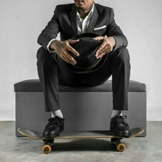 Sepatu GEOFF MAX ( Authentic Leather All Black ) Original