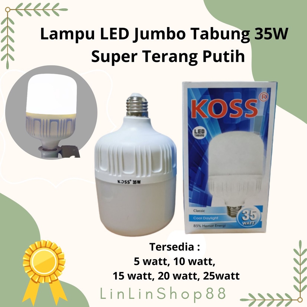 Lampu LED Jumbo Tabung 35W Kapsul Super Terang Putih