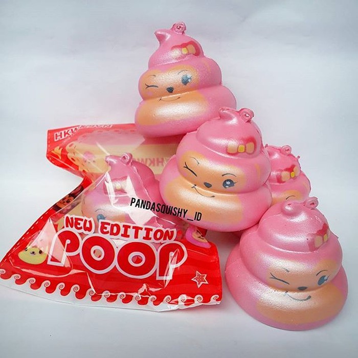Termurah Squishy Pink Poop Poo Licensed by HKW & JVN