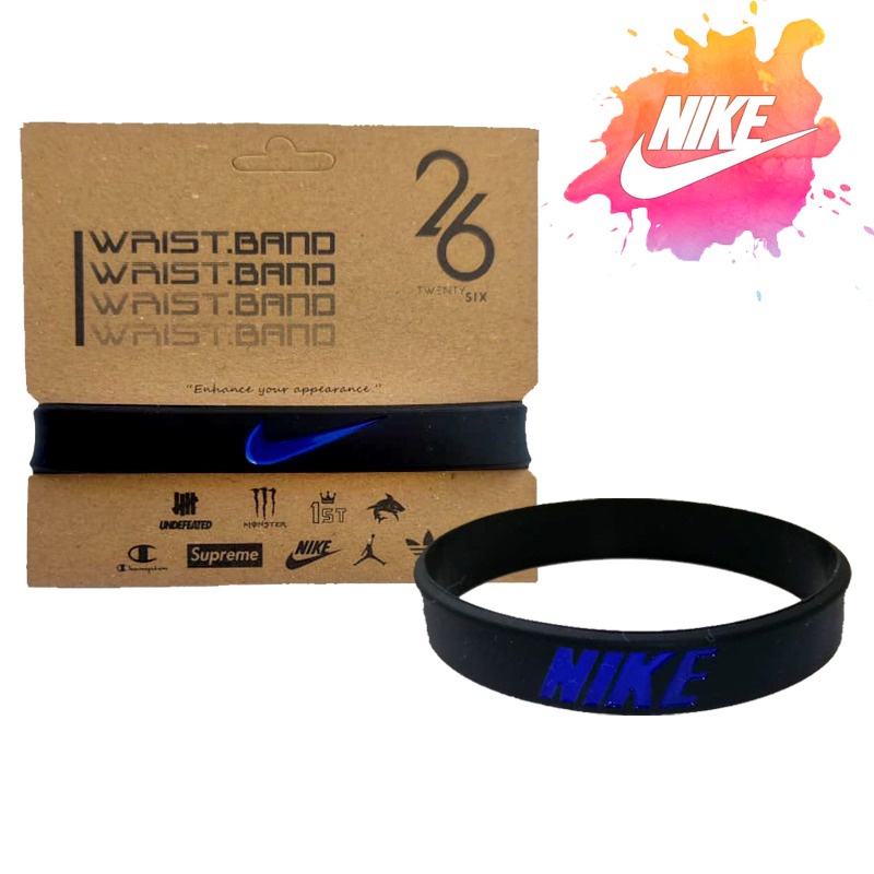 GELANG KARET NIKE SPORT ORIGINAL FASHION NIKE BLACKBLUE