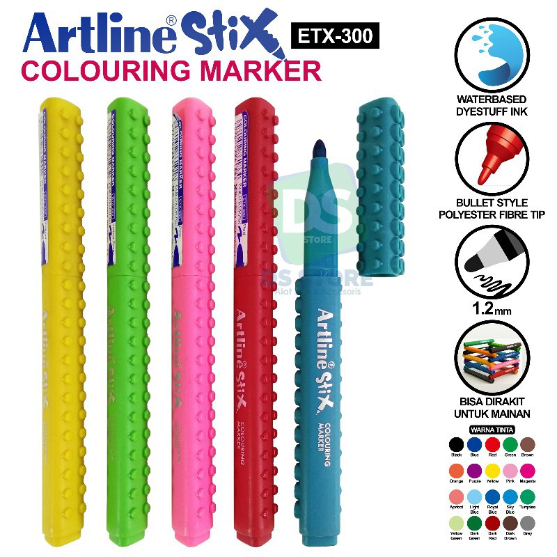 

Spidol Drawing / Colouring Marker Stik ETX-300 ARTLINE