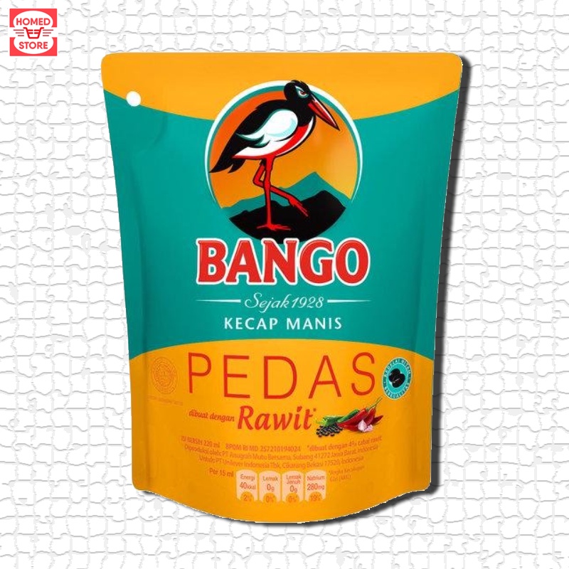 

Kecap Bango Pedas Rawit 220mL - Kecap Manis dengan Cabe Rawit Kemasan Refill