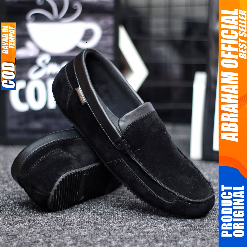 ABRHM x KILIAN Sepatu Slip On Pria Sepatu Pria Casual Sepatu Cowok/Cowo Ori Sepatu Kasual Slop Anti Slip Semi Formal Kerja Kuliah Gaya Santai Keren Kekinian Original Murah Terlaris