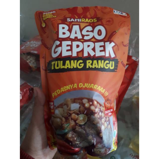 

Baso geprek tulang rangu