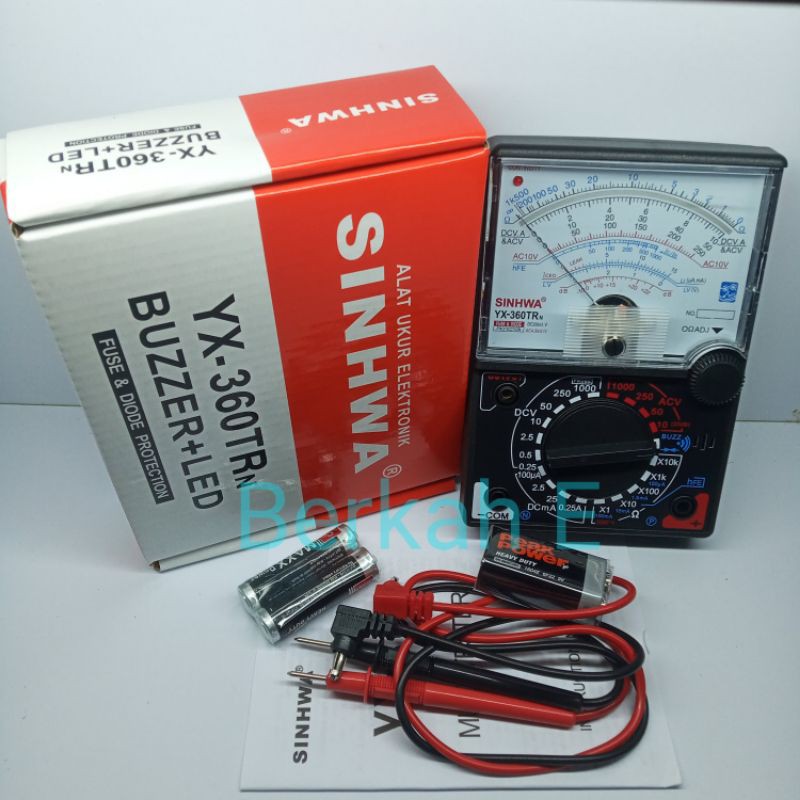 Tester Analog SINHWA YX-360TRn Avometer Analog BUZZER + LED