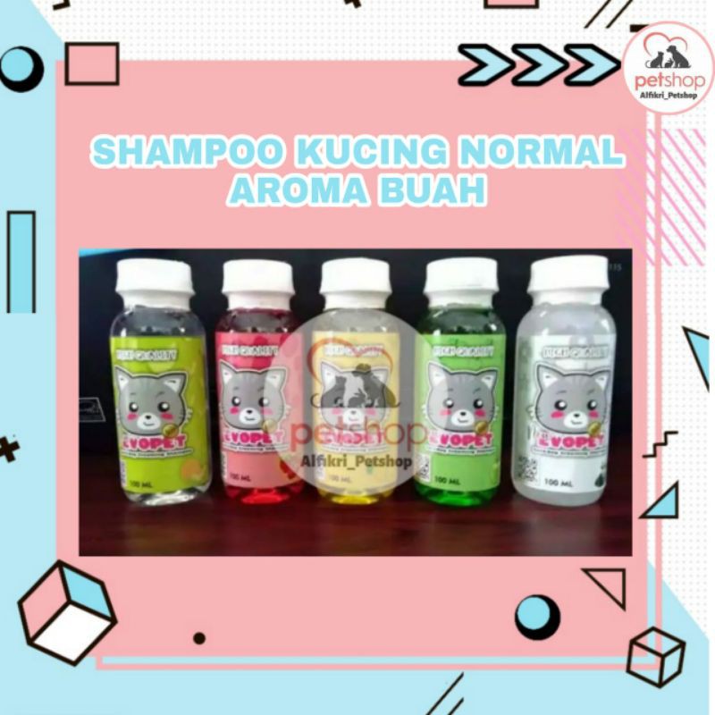 Promo Shampo Kucing Aroma Buah Evopet 100 ml