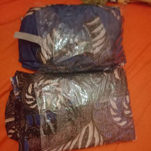 Couple Gamis Batik Putri Malu Kombinasi, Sarimbit Batik