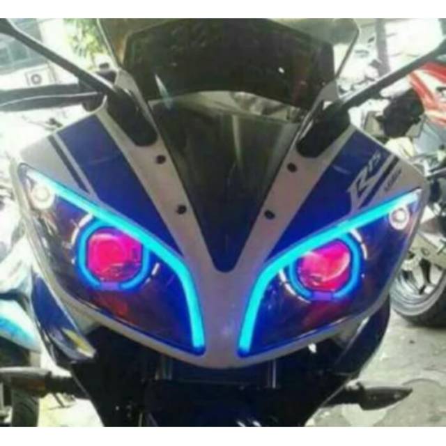 Alis lampu universal 30cm alis lampu semua motor bisa lampu alis runing &amp; diam universal all motor 30cm