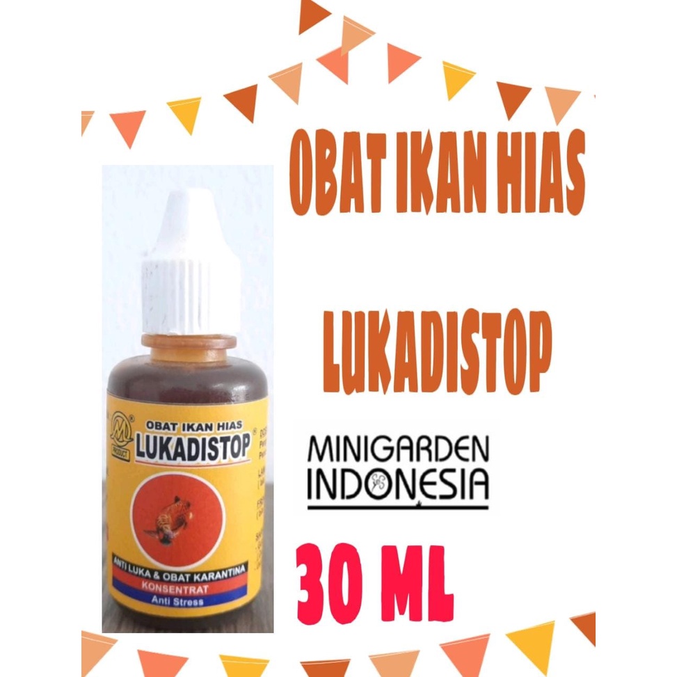 OBAT IKAN HIAS LUKADISTOP 30ML SAKKAI PRO OBAT AMPUH IKAN KARANTINA