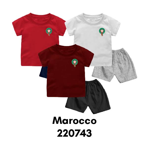 Setelan Bayi &amp; Anak World Cup Special MAROCCO SENEGAL URUGUAY Usia 6 Bulan-8 Tahun Bahan Katun Premium