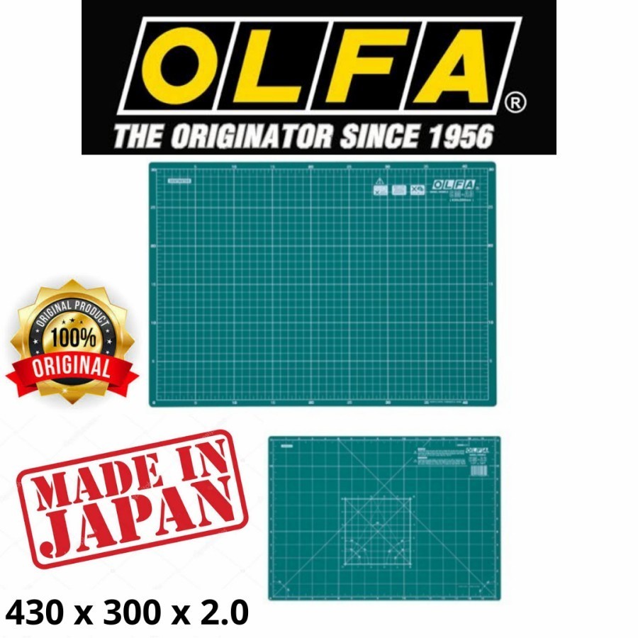 

Alas Potong 43x30cm Cutting Mat OLFA CM-A3 JAPAN
