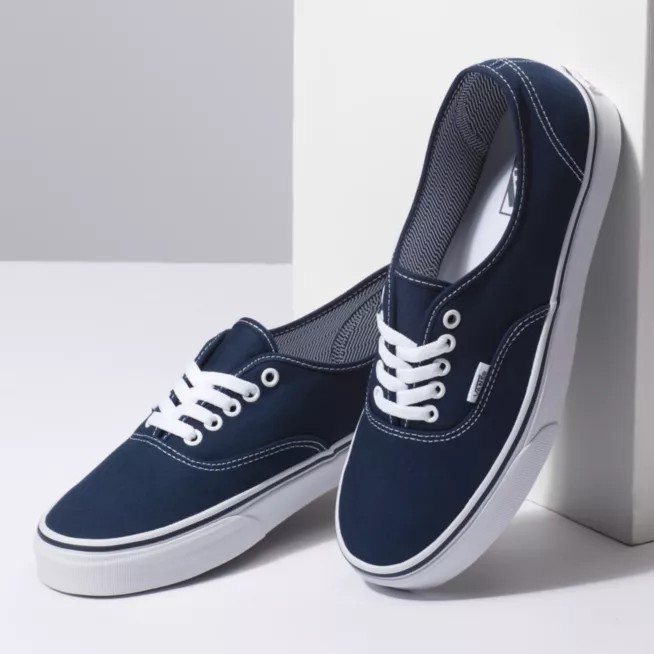 Sepatu Vans Sneakers Era Authentic Pria Wanita Navy