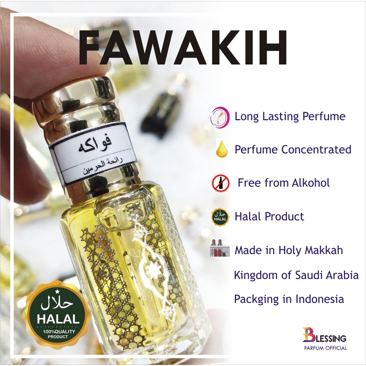 Parfum Fawakih Asli Saudi Arabia Minyak Wangi Non Alkohol bibit parfum murni